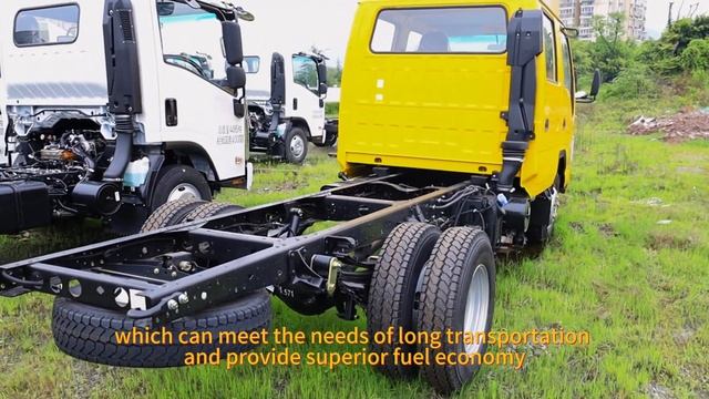 Qingling Isuzu NKR double row chassis смотреть онлайн