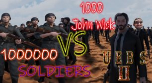1000000 Soldiers VS 1000 John Wick ◈ UEBS 2