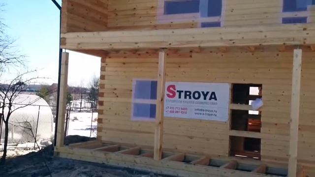 Строительство дачного дома из профилированного бруса, компания "СтроЯ"-отзыв смотреть онлайн