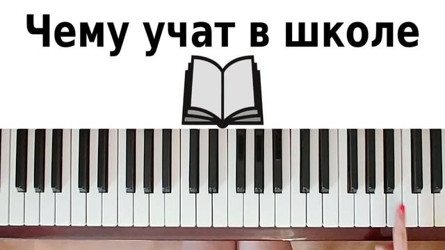 УЧАТ В ШКОЛЕ НА ПИАНИНО обучение Как играть на фортепиано УРОК для начинающих детская песня легко