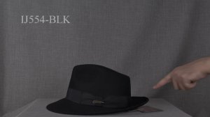 IJ554-BLK Шляпа фетровая Indiana Jones Fur Felt