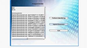 Hybrid Dimensional Association Rules Boolean Matrix Java project