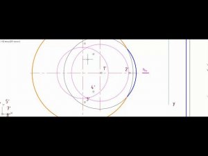 Начертательная геометрия (задача 4-4) Пересечение поверхностей