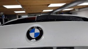 BMW X1 rear spoiler remove
