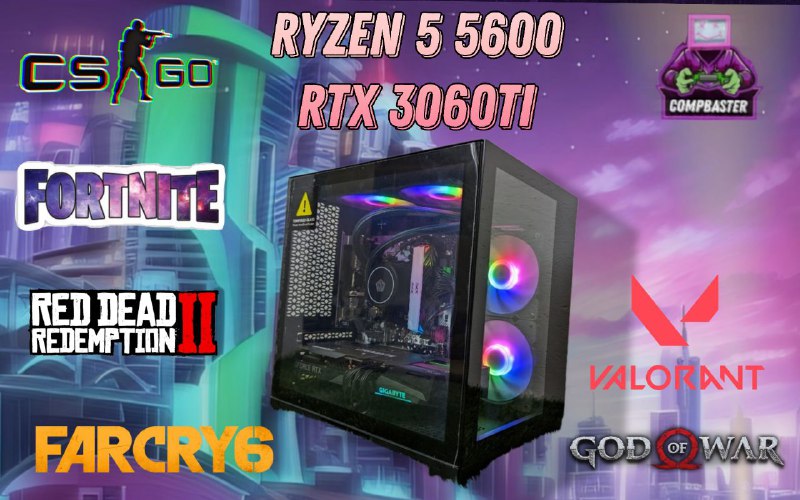 RYZEN 5 5600 + RTX 3060 TI Обзор (GAME TEST)