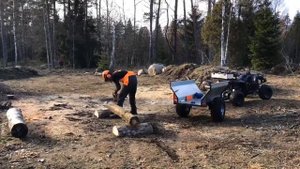 Делаем русский шведский стол из брёвен