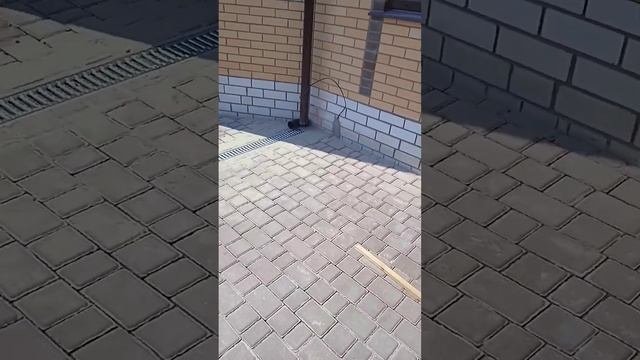 Результат работы. Тротуарная плитка старый город.