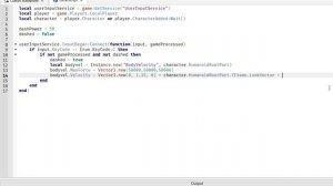 How to make a Dash script (Part 1) | Roblox Studio