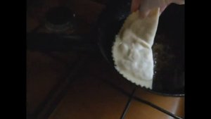 Чебуреки из остатков пельменного теста.
