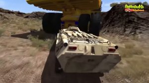 Машинки против Белаза.Хороший мультик.