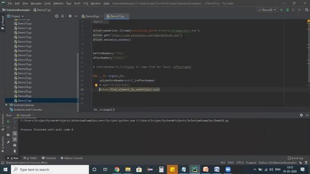 Scenario 19: Handling Webtables || Selenium Python for Beginners