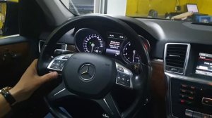 Как установить в сервисный режим по замене тормозных колодок Mersedes Ml W166. Подробное видео.