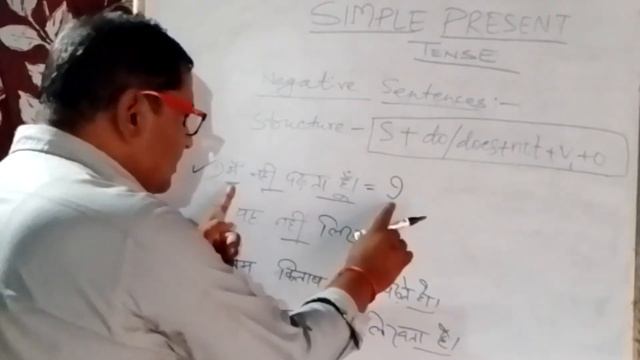 PRESENT INDEFINITE TENSE , NEGATIVE SENTENCE, Part -2 ( In Hindi) смотреть онлайн