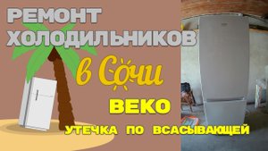 Ремонт холодильника Beko утечка по всасывающей.