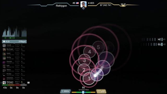 8.5 Rektygon  Kardashev - Cellar of Ghosts Remnants 99.02 2 992pp FC - osu!