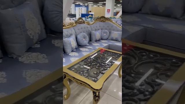 Угловая мягкая мебель Жемчужина голубой смотреть онлайн