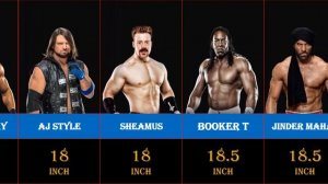 WWE superstars real biceps size | Every WWE wrestler bicep size | roman reigns biceps