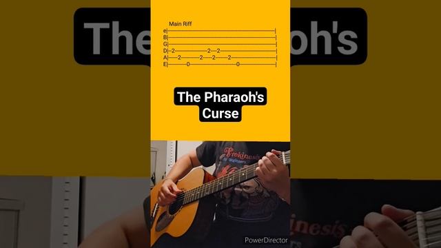 The Pharaoh's Curse- Acoustic Guitar Tab #shorts