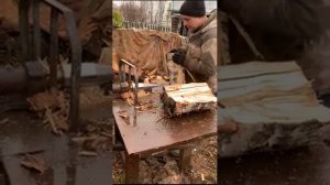 Дровокол Винтовой Морковка на ВОМ Трактора Видео Отзыв Нашего Клиента.