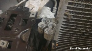BMW E65 E66 Ремонт кондиционера. Замена радиатора (Конденсатора)