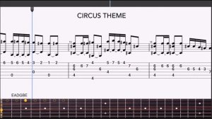 Circus Theme (Entry of the Gladiators) - Fingerstyle Guitar Tab