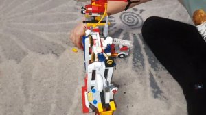 Пожар на пожарной станции. Игра лего.