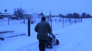 Самодельный роторный снегоуборщик