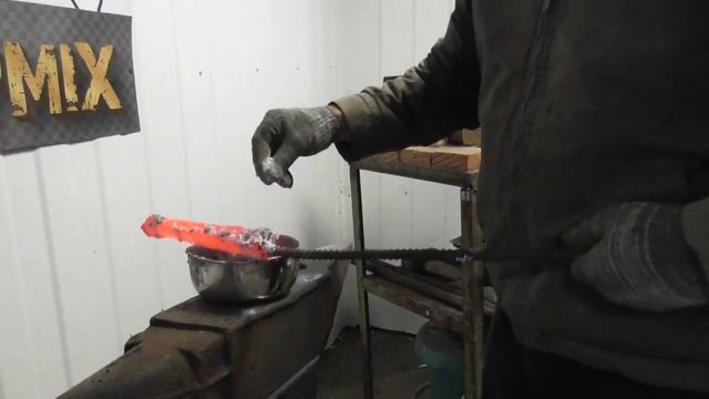 Как расковать трос в монолит и нож превратить ? смотреть онлайн