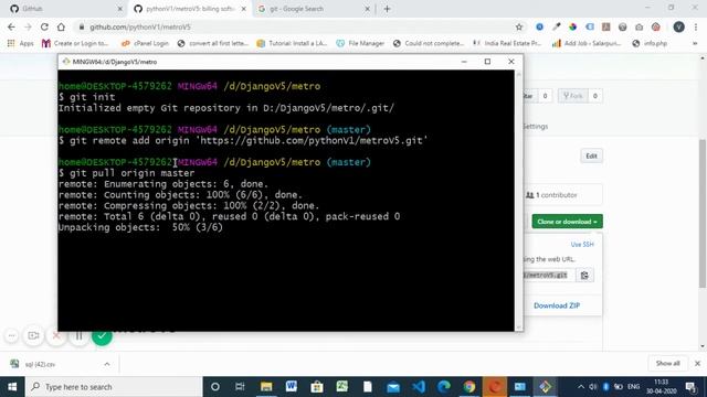 How to push python django project into Github смотреть онлайн