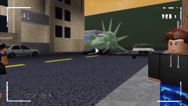 Cloverfield (1/9) Roblox movie clip - the statue of liberty’s head (2019) смотреть онлайн