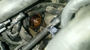 Porsche 3.6_v6_2016 thermostat valve replace