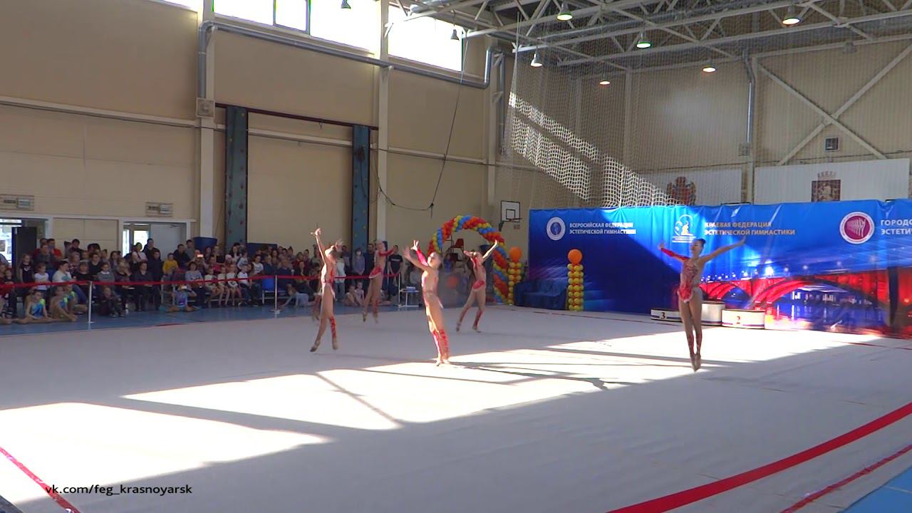 Открытое первенство Красноярского края по эстетической гимнастике. Кристалл 12-14 лет Красноярск