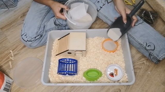 Обустраиваю клетку для хомячка! ?❤️