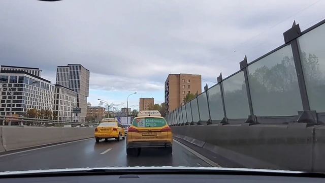 Поездка на машине от Водного стадиона до ВДНХ. Москва смотреть онлайн