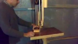 Ленточный станок по дереву, самоделка.