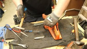 Disassembly of Husqvarna 555 chainsaw for spare parts Бензопила Хускварна 555 на запчасти
