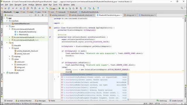 Verificando e ativando o bluetooth em um dispositivo Android ?? смотреть онлайн