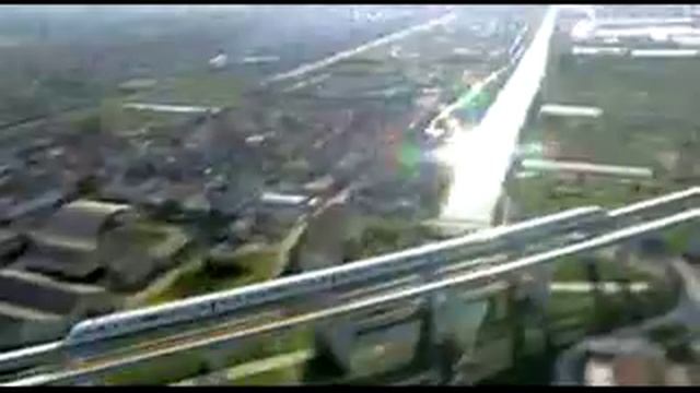 Китай. Шанхай. Поезд Маглев. смотреть онлайн