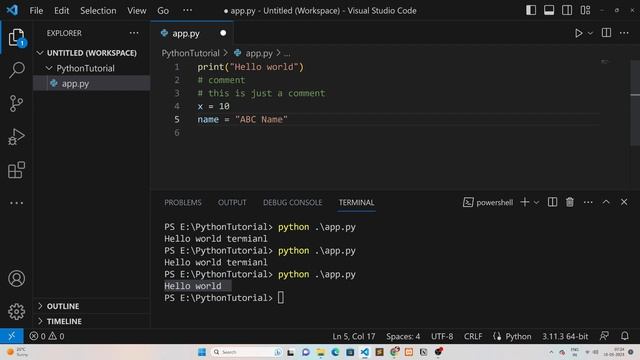 Python Syntax Explained: Python Tutorial For Beginners | Python Full Tutorial | HINDI | - #4