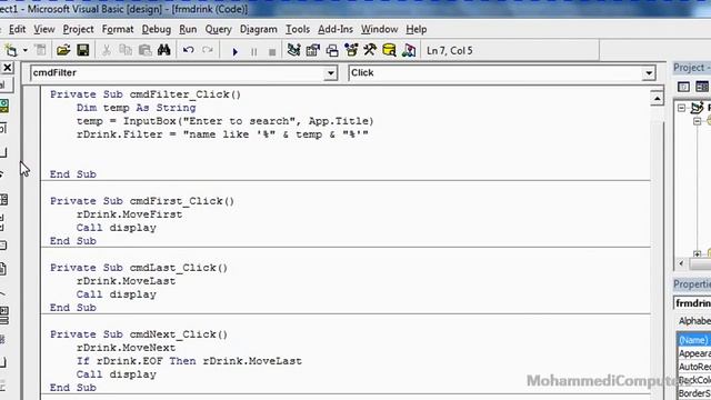 05 - Visual Basic 6.0 Project Training - Search - Find - Record - Filter Recordset смотреть онлайн