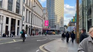 Экскурсия по Лондону, знакомство с оживленными улицами центра Лондона. 4K HDR