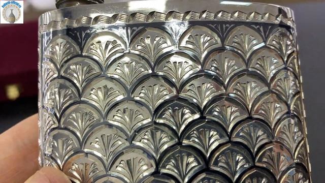 Кубачинская серебряная фляга "Чешуя" (english subtitles) смотреть онлайн