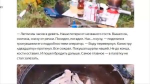 Пока рыбаки спали, медведь съел их шурпу и утащил удочку