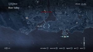 Assassins creed Rogue - Templar treasure map relic - 224, -259 River Valley