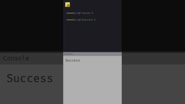 Adding CSS to console.log with #javascript