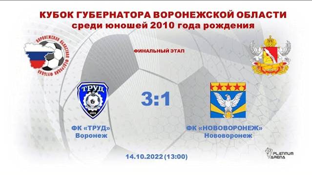 ФК 'ТРУД' (Воронеж) - ФК 'НОВОВОРОНЕЖ' (Нововоронеж)