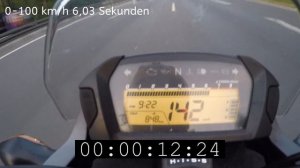 Honda NC 700s Beschleunigung 0-100km/h / Topspeed