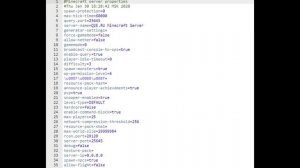 Настройка Server.Properties для сервера майнкрафт