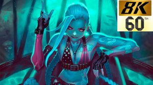 League of Legends Jinx - All Trailers and Cinematics (  Special  8K 60FPS)