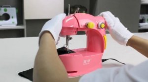 Mini Household Sewing Machine FHSM-201 Operational video